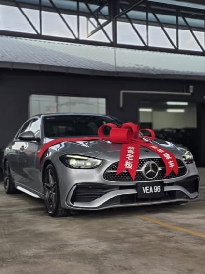 Mr with 2022 Mercedes-Benz C200 AMG Line